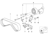 Diagram for BMW X5 Drive Belt - 11287636374