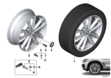 Diagram for 2019 BMW X4 Alloy Wheels - 36116877325