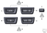 Diagram for 2012 BMW 550i GT xDrive Door Lock Switch - 61319302262
