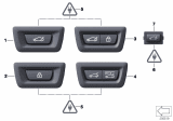 Diagram for 2015 BMW 535i GT xDrive Door Lock Switch - 61319302262