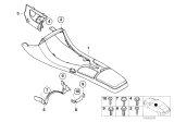 Diagram for BMW Alpina V8 Roadster Center Console Base - 51167000005