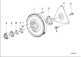 Diagram for 1992 BMW M5 Flywheel - 11221312491