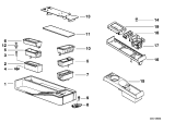 Diagram for 1993 BMW 325i Cup Holder - 51168217480