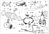 Diagram for 1995 BMW 740iL Throttle Cable - 35411162647