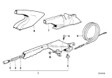 Diagram for BMW 750iL Parking Brake Cable - 34401156326