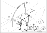 Diagram for 2003 BMW 330i Window Regulator - 51337020659