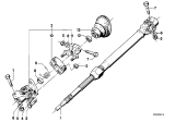 Diagram for 1986 BMW 735i Steering Column Seal - 32311116230