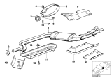 Diagram for BMW 733i Exhaust Pipe - 18121175324