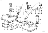 Diagram for BMW 630CSi Fuel Cap - 16111116781