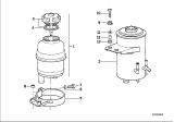 Diagram for BMW 525iT Power Steering Reservoir - 32411139671