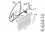 Diagram for 2015 BMW 650i xDrive Window Channel - 51337217491