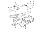 Diagram for 1993 BMW 525i Steering Column Cover - 32311157597