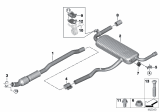 Diagram for 2016 BMW X1 Catalytic Converter - 18308636395