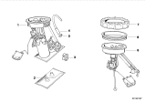 Diagram for 1993 BMW 850Ci Fuel Pump - 16141180487