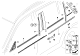 Diagram for 2009 BMW 335d Door Seal - 51337060234