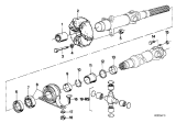 Diagram for 1981 BMW 633CSi Universal Joints - 26111107832