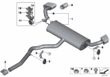 Diagram for 2011 BMW X6 Muffler Hanger Straps - 18207568777