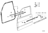 Diagram for BMW 524td Door Moldings - 51211959991