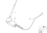 Diagram for BMW Z3 M Antenna Mast - 65218401381