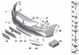 Diagram for BMW 650i xDrive Gran Coupe Bumper Reflector - 63147203265