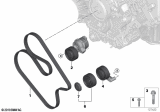 Diagram for 2009 BMW 550i A/C Idler Pulley - 11287549557