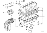 Diagram for BMW 735iL Air Filter Box - 13711707727