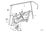 Diagram for BMW 740iL Window Regulator - 51348147531