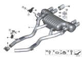 Diagram for BMW M4 Exhaust Resonator - 18307854736