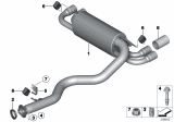 Diagram for 2011 BMW 1 Series M Muffler - 18107845402