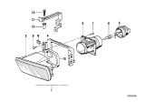 Diagram for 1992 BMW 535i Fog Light - 63178360941