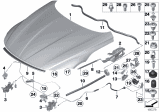 Diagram for BMW 640i xDrive Hood Latch - 51237183763