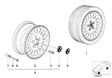 Diagram for BMW 328is Alloy Wheels - 36111180069