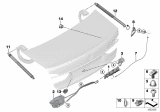 Diagram for BMW 740i Back Glass Lift Support - 51247357110