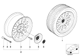 Diagram for 1999 BMW 528i Wheel Cover - 36136769109