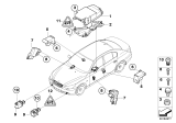 Diagram for 2009 BMW 328i xDrive Air Bag Sensor - 65779118167