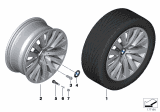 Diagram for 2015 BMW ActiveHybrid 7 Alloy Wheels - 36116775777