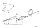 Diagram for 1994 BMW 840Ci Parking Brake Cable - 34411158672