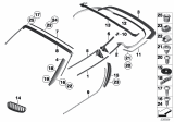 Diagram for 2016 BMW Z4 Window Channel - 51337046103