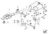 Diagram for BMW 525i Muffler Hanger Straps - 18307521388