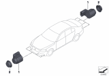 Diagram for 2015 BMW 528i xDrive Parking Sensors - 66209233044