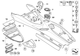 Diagram for BMW M6 Center Console Base - 51167898972