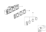 Diagram for 2001 BMW 525i Blower Control Switches - 64116915282