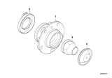 Diagram for 2000 BMW 740iL Wheel Bearing - 31221092519