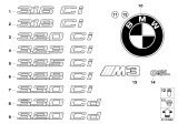 Diagram for 2001 BMW 325Ci Emblem - 51147025253