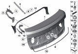 Diagram for BMW 535i GT xDrive Liftgate Hinge - 41007233585