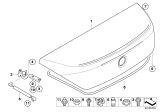 Diagram for BMW 650i Liftgate Hinge - 41617130869