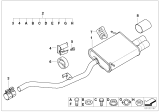 Diagram for BMW Z3 Tail Pipe - 18101437832