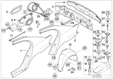 Diagram for 2007 BMW Alpina B7 Fender Splash Shield - 51718223377