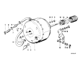 Diagram for 1982 BMW 633CSi Brake Booster - 34331112520