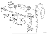 Diagram for 1985 BMW 635CSi Brake Caliper - 34111160369